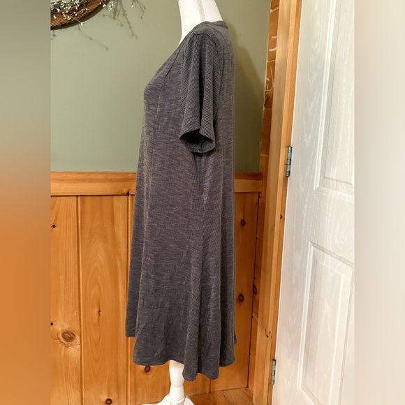 Torrid Charcoal Mini Rib Knit Fit And Flare Dress - Picture 10 of 13